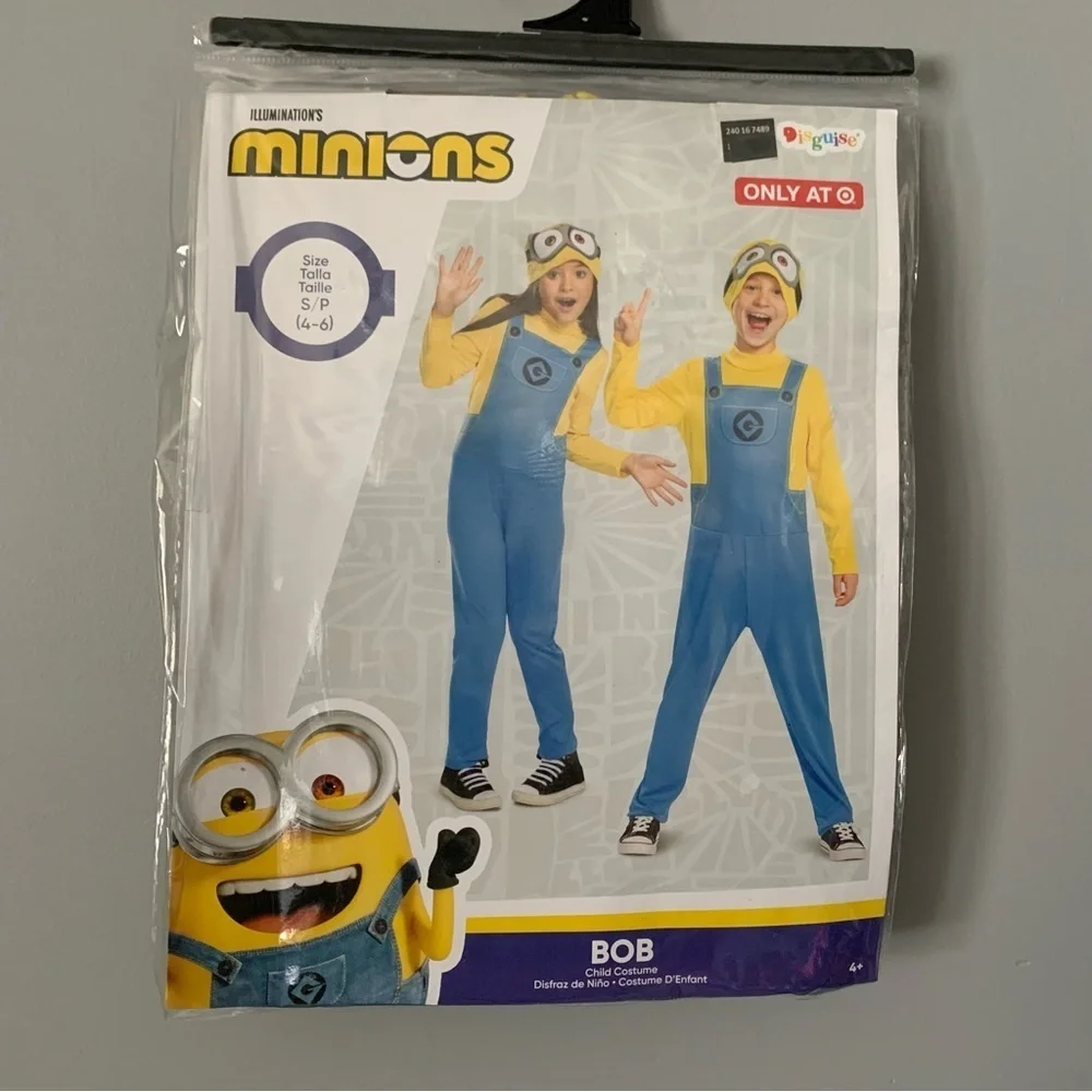 NIP. DISGUISE Kids Minion Bob Costume